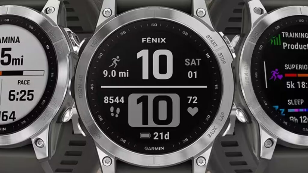 Le cadran de la Fenix 7 // Source : Garmin Le cadran de la Fenix 7 // Source : Garmin