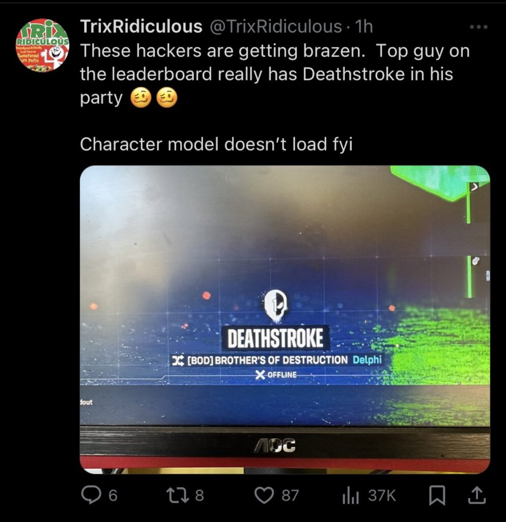 Leak de Deathstroke dans Suicide Squad // Source : Capture Twitter Leak de Deathstroke dans Suicide Squad // Source : Capture Twitter