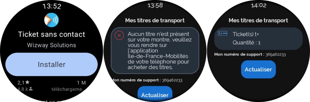 L'application ÎdFM sur Galaxy Watch. L'application ÎdFM sur Galaxy Watch.