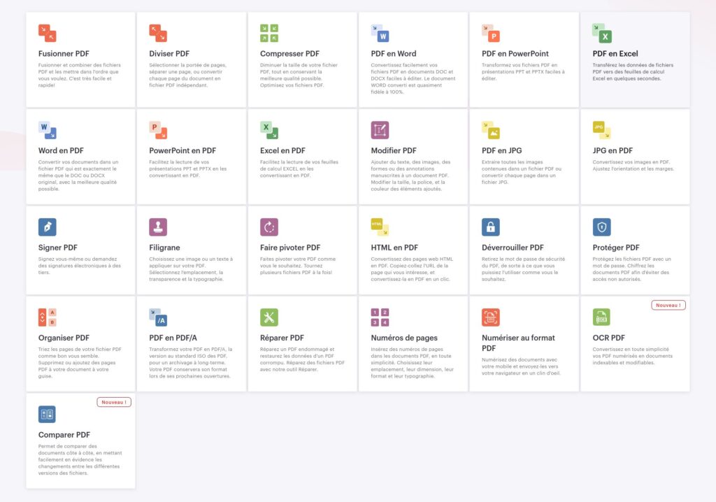 Profitez des nombreuses fonctionnalités d'édition d'ILovePDF Profitez des nombreuses fonctionnalités d'édition d'ILovePDF