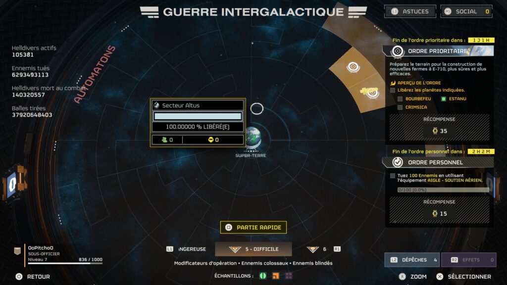 Helldivers 2 // Source : Capture PS5 Helldivers 2 // Source : Capture PS5