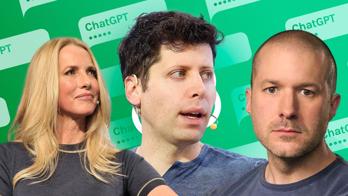 Laurene Powell Jobs, Sam Altman et Jony Ive. // Source : Numerama Laurene Powell Jobs, Sam Altman et Jony Ive. // Source : Numerama