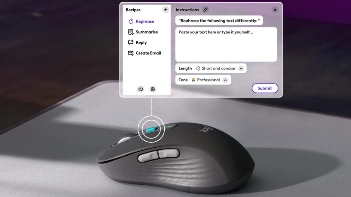 Logi AI Prompt Builder // Source : Logitech Logi AI Prompt Builder // Source : Logitech