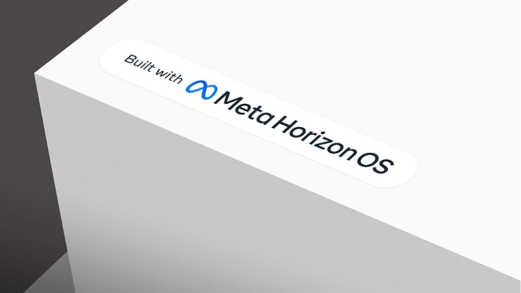 Le logo de Meta Horizon OS sera inscrit sur les boîtes. Le logo de Meta Horizon OS sera inscrit sur les boîtes.