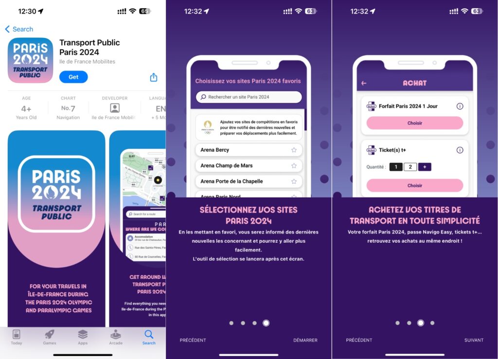 Avec son gros logo Paris 2024, l'application devrait être facilement identifiable sur les magasins du monde entier. Avec son gros logo Paris 2024, l'application devrait être facilement identifiable sur les magasins du monde entier.