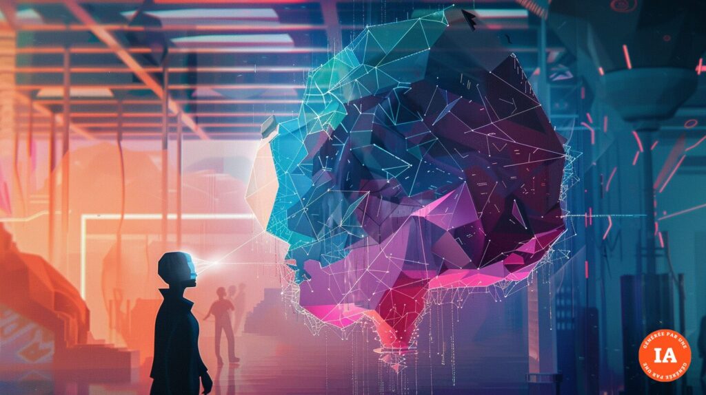 L’IA se nourrit d’une grande quantité de données pour reproduire des actions, des plus simples aux plus compliquées. // Source : Midjourney L’IA se nourrit d’une grande quantité de données pour reproduire des actions, des plus simples aux plus compliquées. // Source : Midjourney