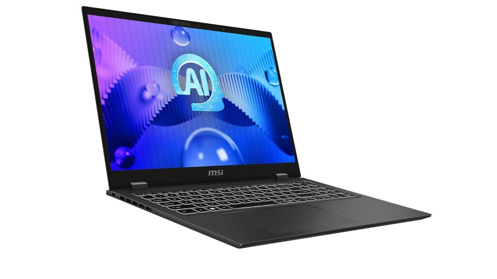 Le PC portable MSI Prestige 16 AI Studio avec son GPU NVIDIA GeForce RTX 4070, offert dans le cadre du Prix Silver Stars pour la 2ᵉ place des NVIDIA Studio Stars 2 // Source : LDLC Le PC portable MSI Prestige 16 AI Studio avec son GPU NVIDIA GeForce RTX 4070, offert dans le cadre du Prix Silver Stars pour la 2ᵉ place des NVIDIA Studio Stars 2 // Source : LDLC
