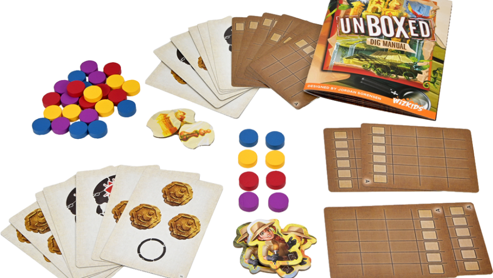 Le matériel du jeu. Et des jeux. // Source : Wizkids