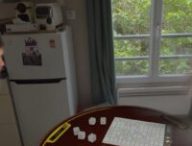 Le jeu Game Room en FaceTime spatial. // Source : Numerama