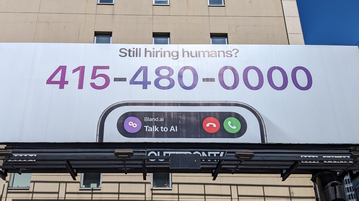Le billboard présent dans San Francisco. // Source : Numerama Le billboard présent dans San Francisco. // Source : Numerama