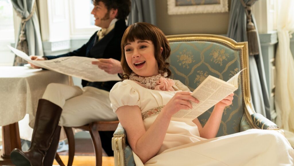 Eloise pourrait tout à fait être au centre de la saison 4 de Bridgerton // Source : Netflix Eloise pourrait tout à fait être au centre de la saison 4 de Bridgerton // Source : Netflix