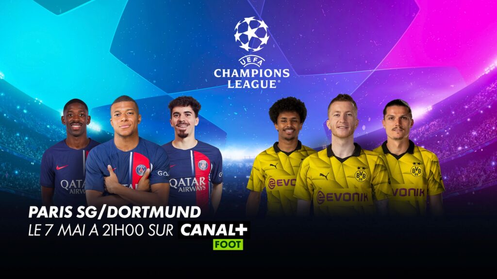 PSG - Dortmund sur Canal+ Foot // Source : Canal PSG - Dortmund sur Canal+ Foot // Source : Canal