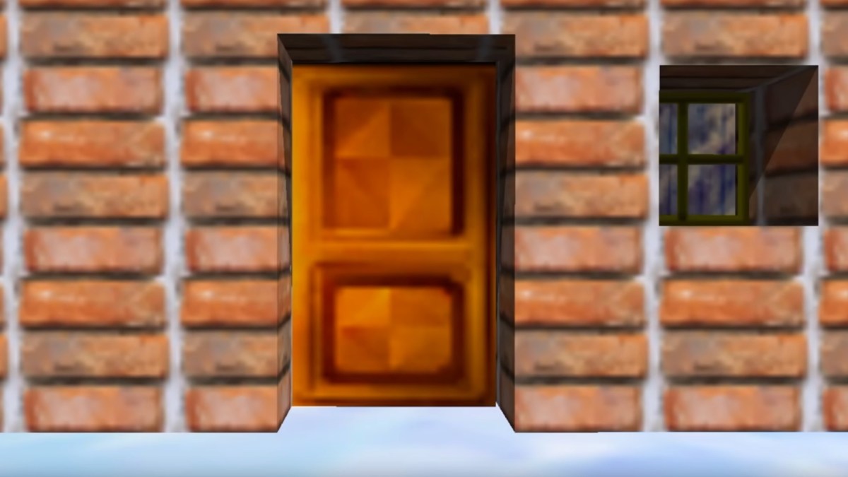 Une porte dans Super Mario 64 // Source : Capture YouTube Une porte dans Super Mario 64 // Source : Capture YouTube