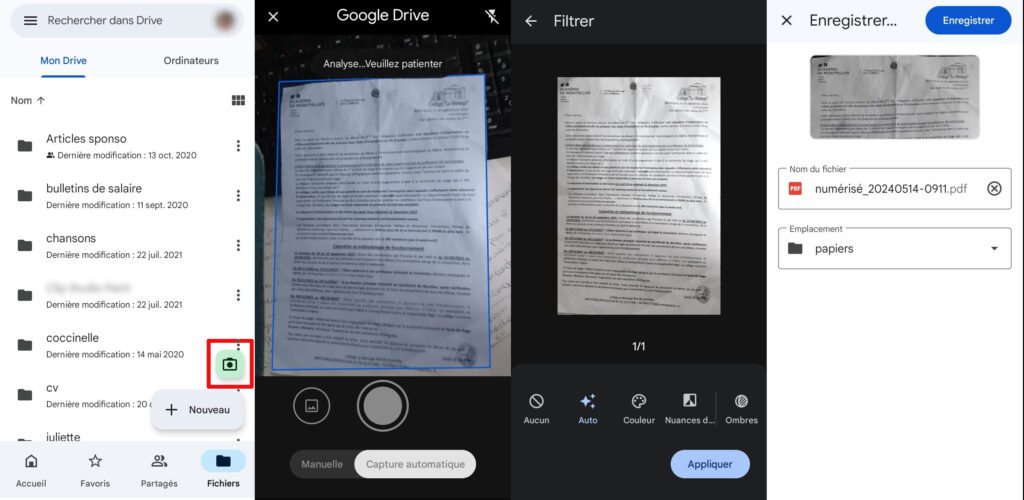 Comment scanner un document
sur son téléphone avec Google Drive Comment scanner un document
sur son téléphone avec Google Drive
