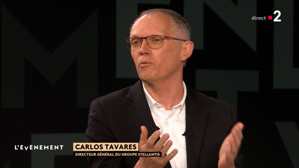 Carlos Tavares sur France 2 // Source : extrait France 2 Carlos Tavares sur France 2 // Source : extrait France 2