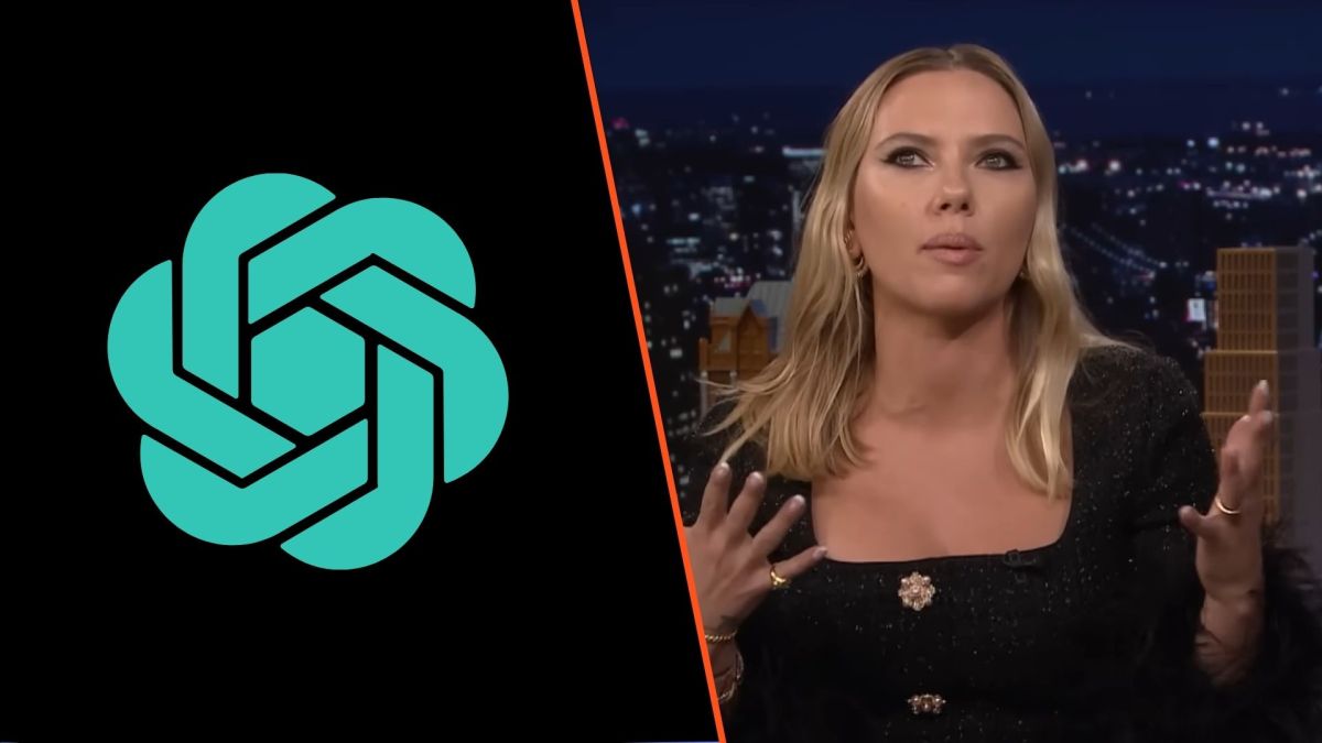 Open AI / Scarlett Johansson // Source : YouTube / Montage Numerama Open AI / Scarlett Johansson // Source : YouTube / Montage Numerama