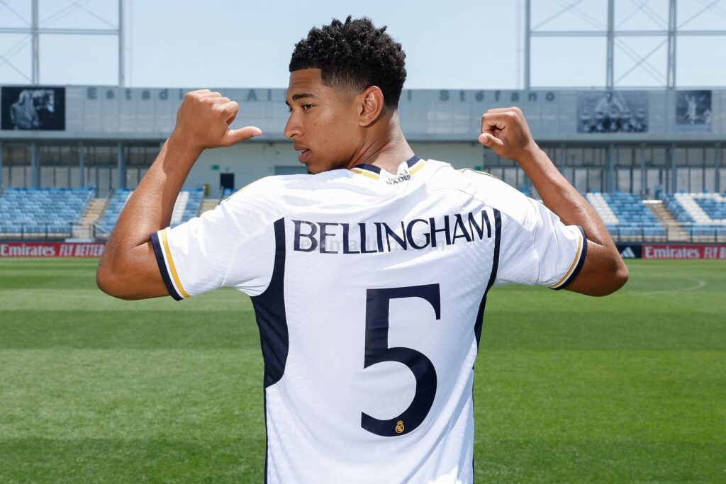 Jude Bellingham, star du Real Madrid // Source : Twitter UEFA Jude Bellingham, star du Real Madrid // Source : Twitter UEFA