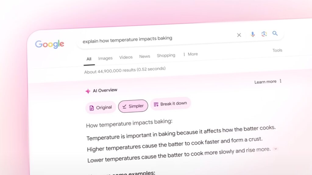 Google AI Overviews. // Source : Google Google AI Overviews. // Source : Google