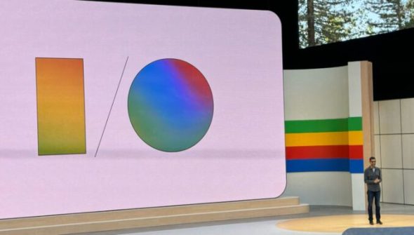 Sundar Pichai / Google I/O // Source : Numerama Sundar Pichai / Google I/O // Source : Numerama