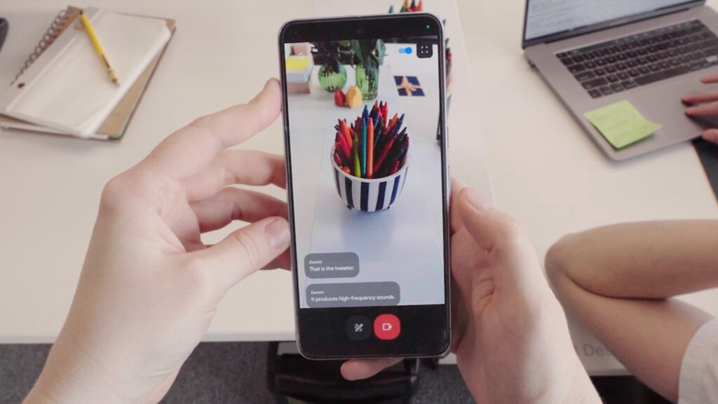 Le projet Astra de Google répond à OpenAI avec Gemini. // Source : Google Le projet Astra de Google répond à OpenAI avec Gemini. // Source : Google