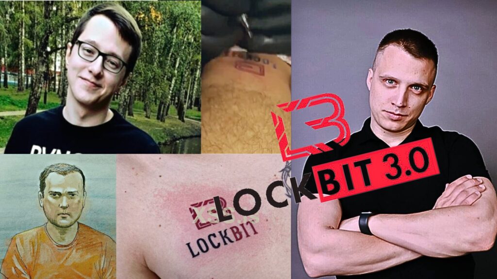 Les membres du groupe de hackers Lockbit. // Source : Numerama / Europol Les membres du groupe de hackers Lockbit. // Source : Numerama / Europol