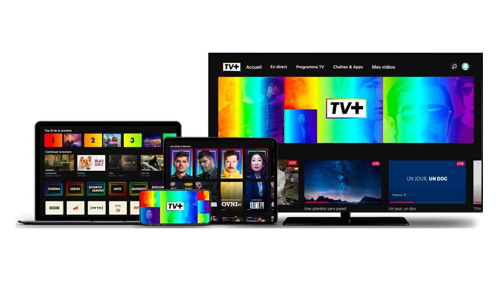 L'interface de TV+ une fois connecté dans myCANAL. L'interface de TV+ une fois connecté dans myCANAL.