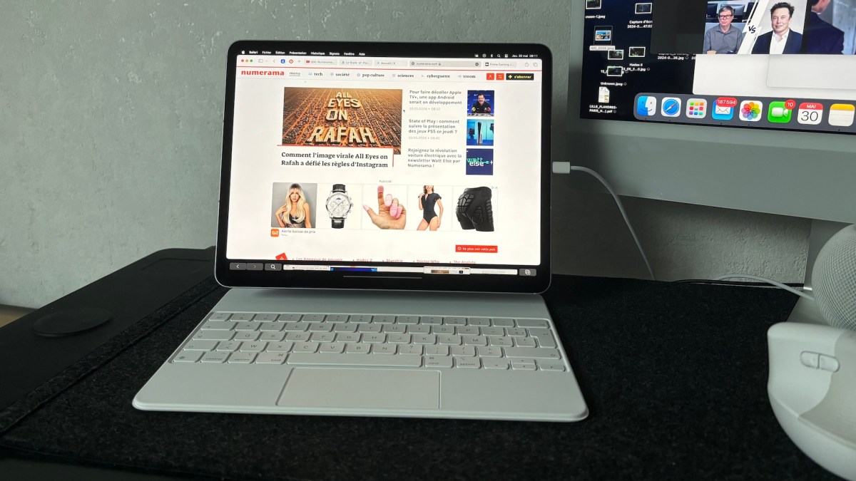 Transformer un iPad Air en second écran // Source : Maxime Claudel pour Numerama Transformer un iPad Air en second écran // Source : Maxime Claudel pour Numerama