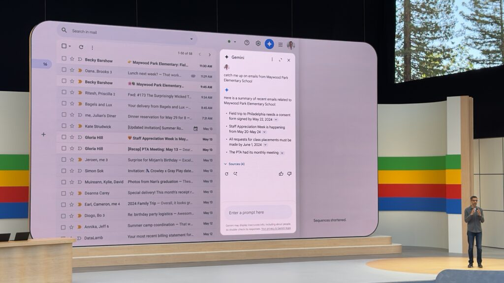 Le résumé d'un mail dans Gmail. Le résumé d'un mail dans Gmail.