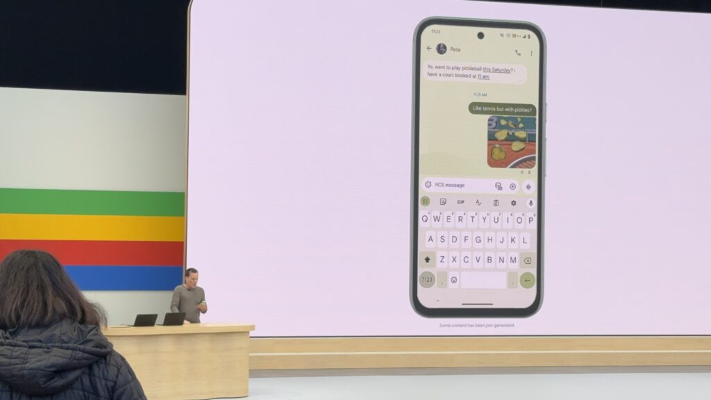 Envoyer une image générée dans Messages, c'est simple avec Gemini. Envoyer une image générée dans Messages, c'est simple avec Gemini.