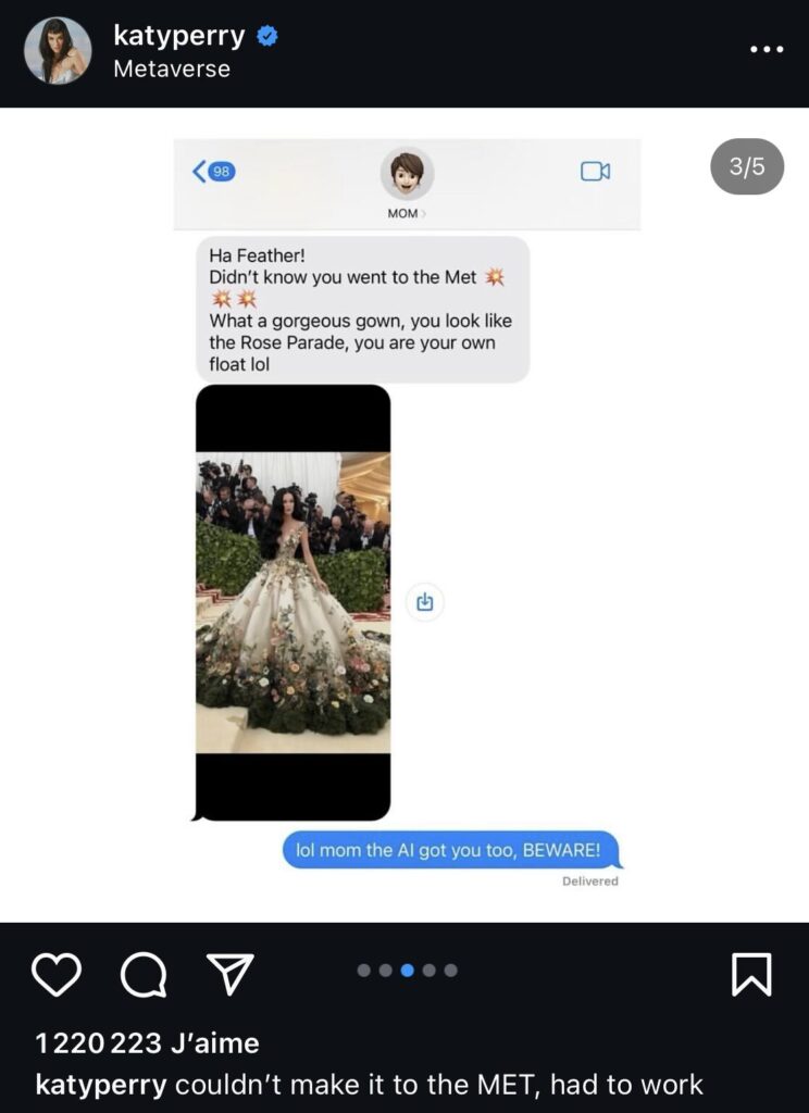 Katy Perry a diffusé le SMS envoyé par sa mère Katy Perry a diffusé le SMS envoyé par sa mère