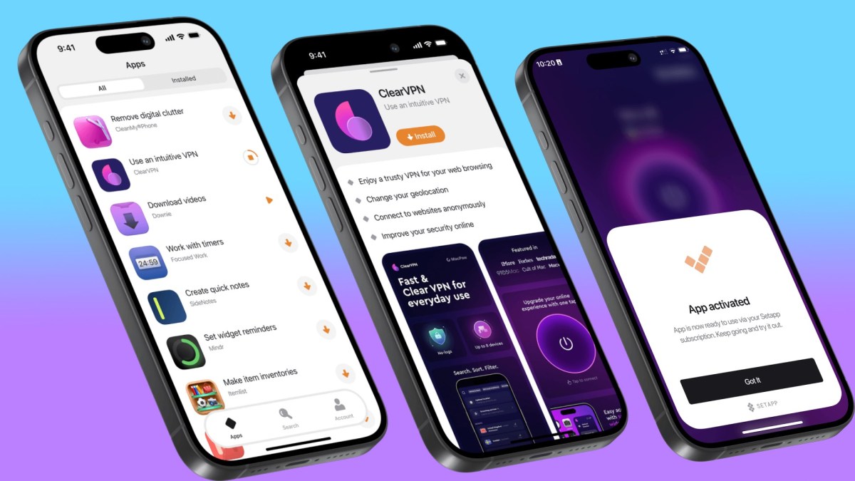 Le magasin Setapp Mobile sur iPhone. // Source : Numerama Le magasin Setapp Mobile sur iPhone. // Source : Numerama