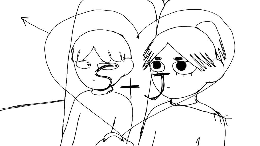 Samuel et La Grande Julie, dont il est secrètement amoureux // Source : Arte Samuel et La Grande Julie, dont il est secrètement amoureux // Source : Arte