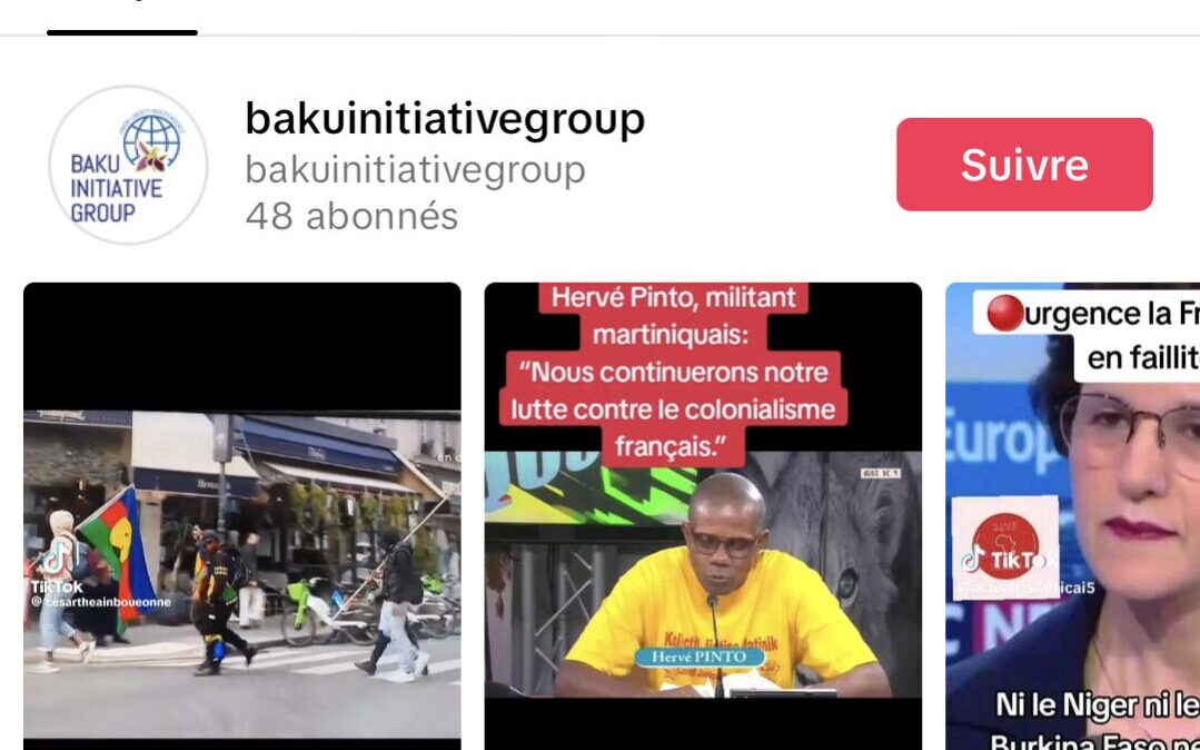 Une chaine de l'Azerbaijan relaie des posts d'opposants. // Source : Numerama / TikTok Une chaine de l'Azerbaijan relaie des posts d'opposants. // Source : Numerama / TikTok