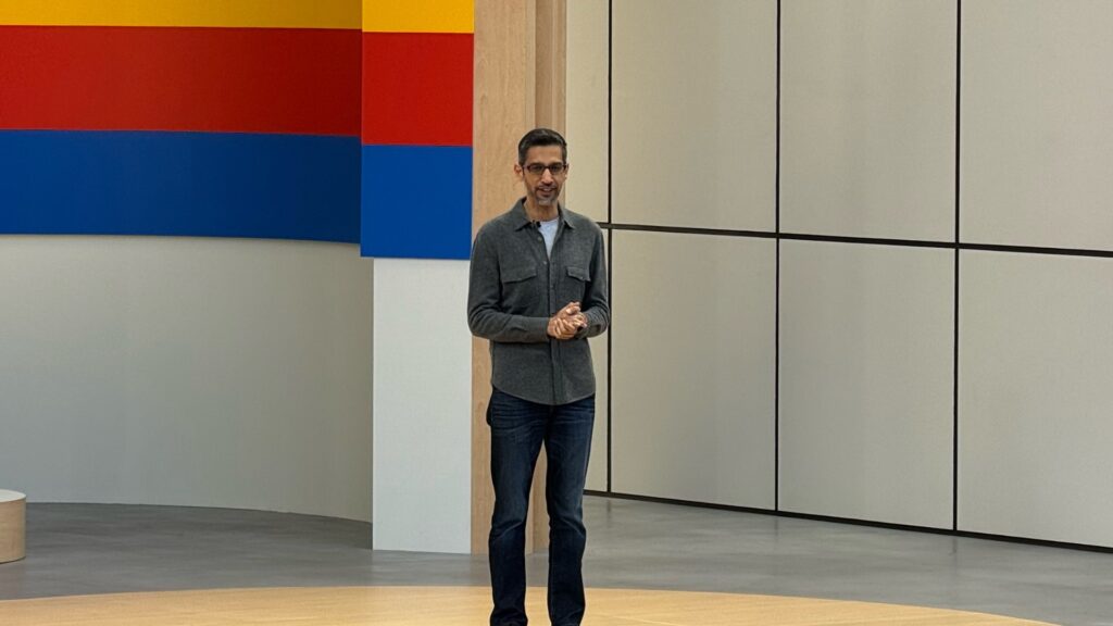 Sundar Pichai // Source : Nicolas Lellouche Sundar Pichai // Source : Nicolas Lellouche