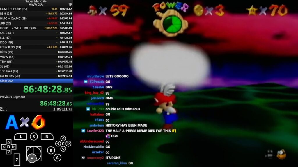 Super Mario 64 // Source : Capture Twitter Super Mario 64 // Source : Capture Twitter