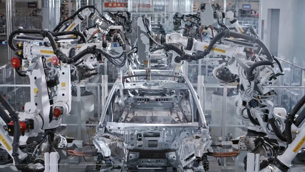 Usine de production automobile Xiaomi // Source : Xiaomi Usine de production automobile Xiaomi // Source : Xiaomi