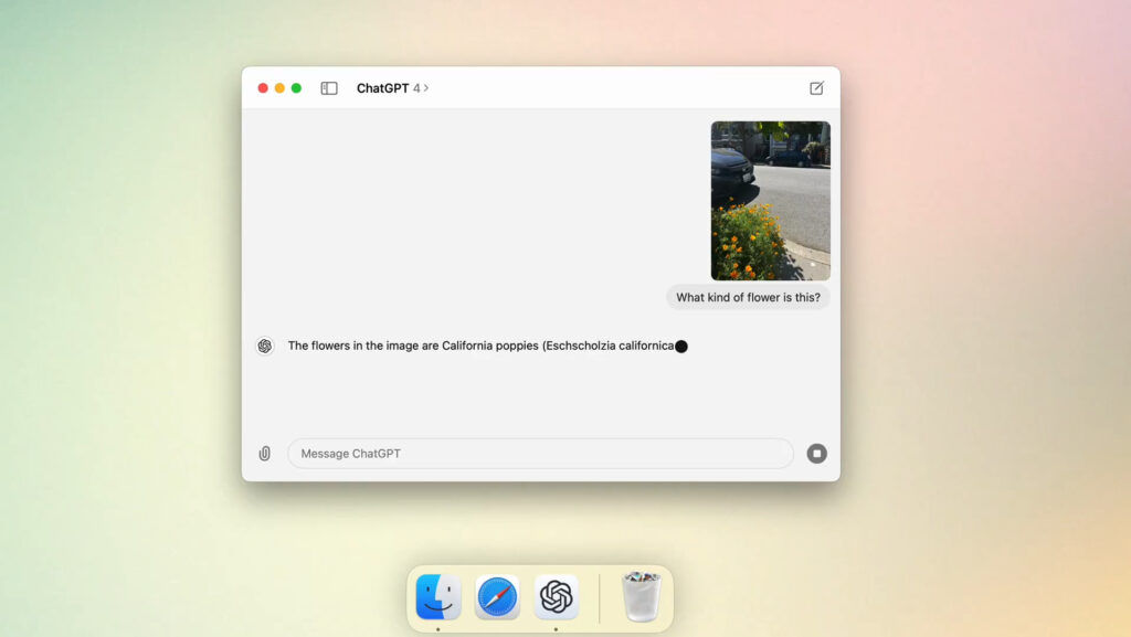 ChatGPT pour Mac. ChatGPT pour Mac.