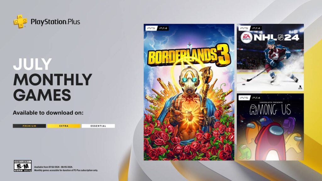 PlayStation Plus en juillet 2024 // Source : Sony PlayStation Plus en juillet 2024 // Source : Sony