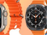 L'Apple Watch Ultra à côté de la Galaxy Watch Ultra supposée. // Source : Evan Blass (montage Numerama) L'Apple Watch Ultra à côté de la Galaxy Watch Ultra supposée. // Source : Evan Blass (montage Numerama)