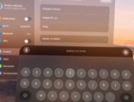 Le clavier Azerty dans visionOS 1.2, sur Apple Vision Pro. // Source : Numerama