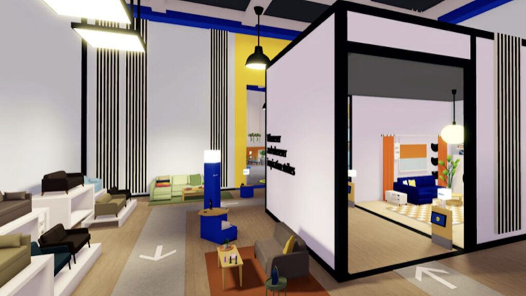 Un Ikea virtuel dans Roblox // Source : Ikea