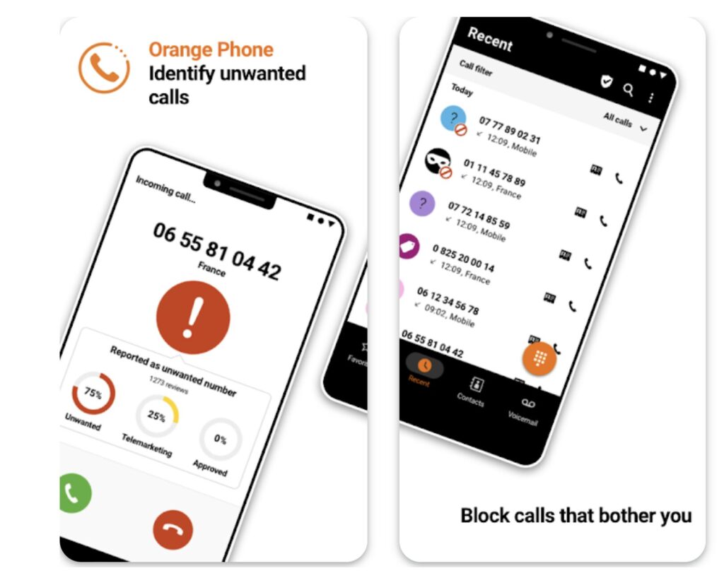 L'interface d'Orange Téléphone sur Android. Elle continuera de fonctionner normalement. L'interface d'Orange Téléphone sur Android. Elle continuera de fonctionner normalement.