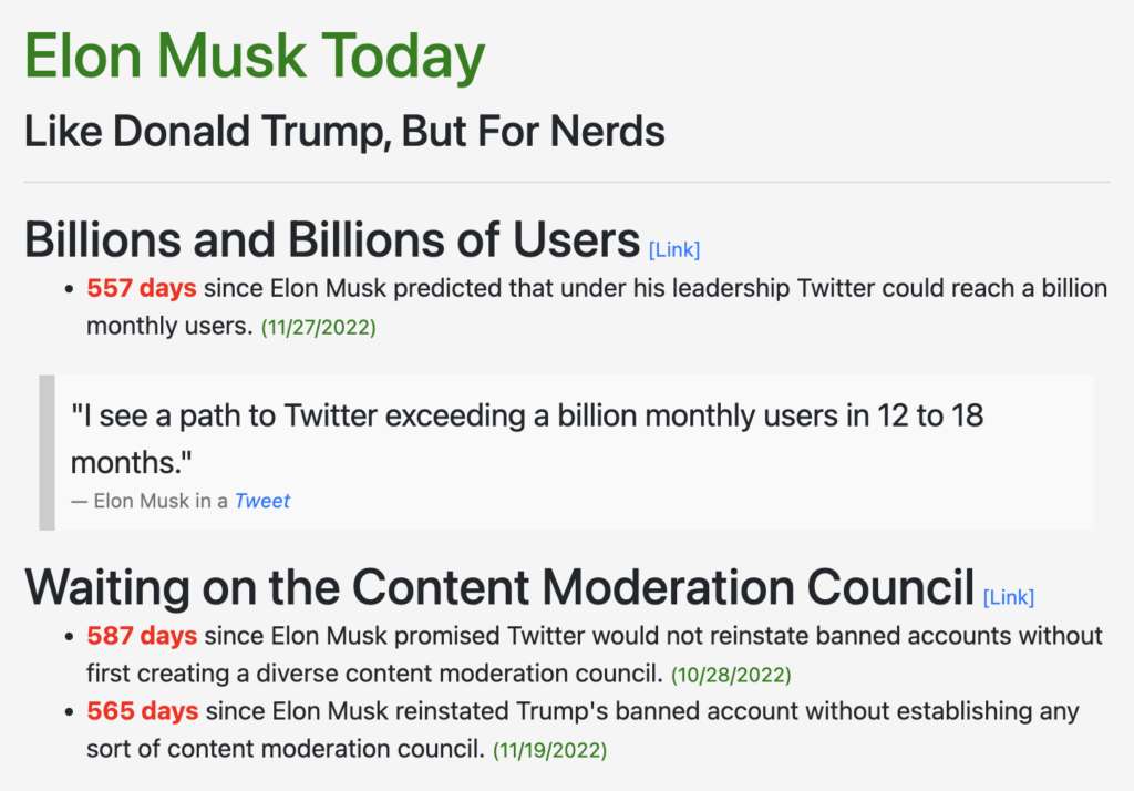 L'interface d'Elon Musk Today est simple, mais son contenu est vérifié. L'interface d'Elon Musk Today est simple, mais son contenu est vérifié.