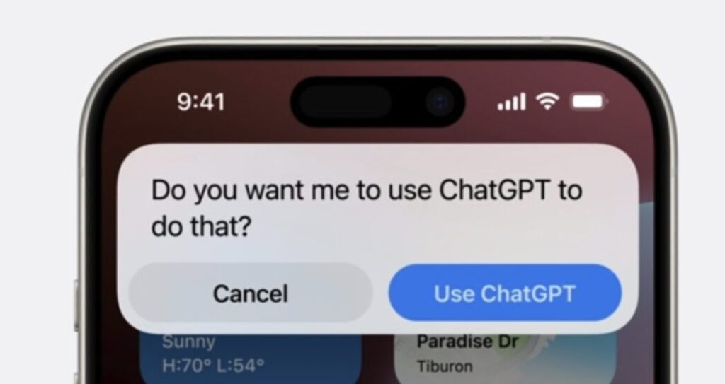 Voilà le message affiché par Siri avant de contacter les serveurs d'OpenAI. L'utilisateur doit accepter Voilà le message affiché par Siri avant de contacter les serveurs d'OpenAI. L'utilisateur doit accepter