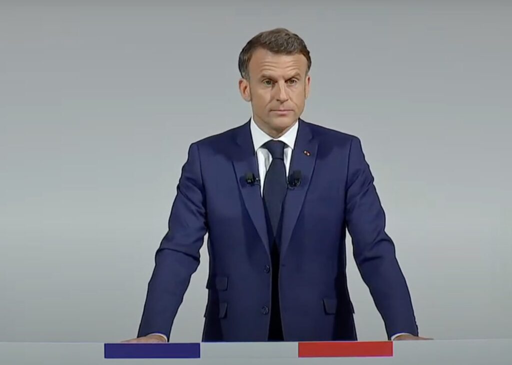 Emmanuel Macron a profité de la conférence de presse pour évoquer des sujets autres que les législatives. // Source : LCP / YouTube Emmanuel Macron a profité de la conférence de presse pour évoquer des sujets autres que les législatives. // Source : LCP / YouTube