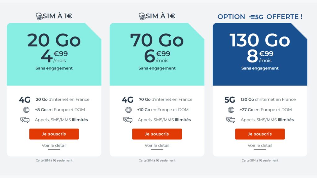 Les forfaits du mois de juin de Cdiscount Mobile // Source : Cdiscount Mobile Les forfaits du mois de juin de Cdiscount Mobile // Source : Cdiscount Mobile