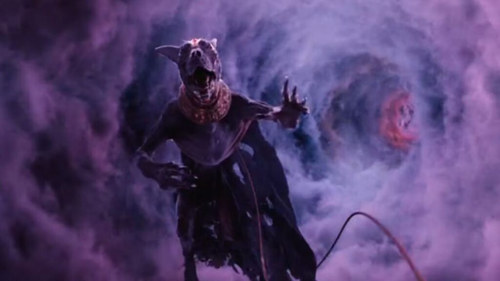 Sutekh qui repart à la niche (enfin, dans le time vortex). // Source : BBC Sutekh qui repart à la niche (enfin, dans le time vortex). // Source : BBC