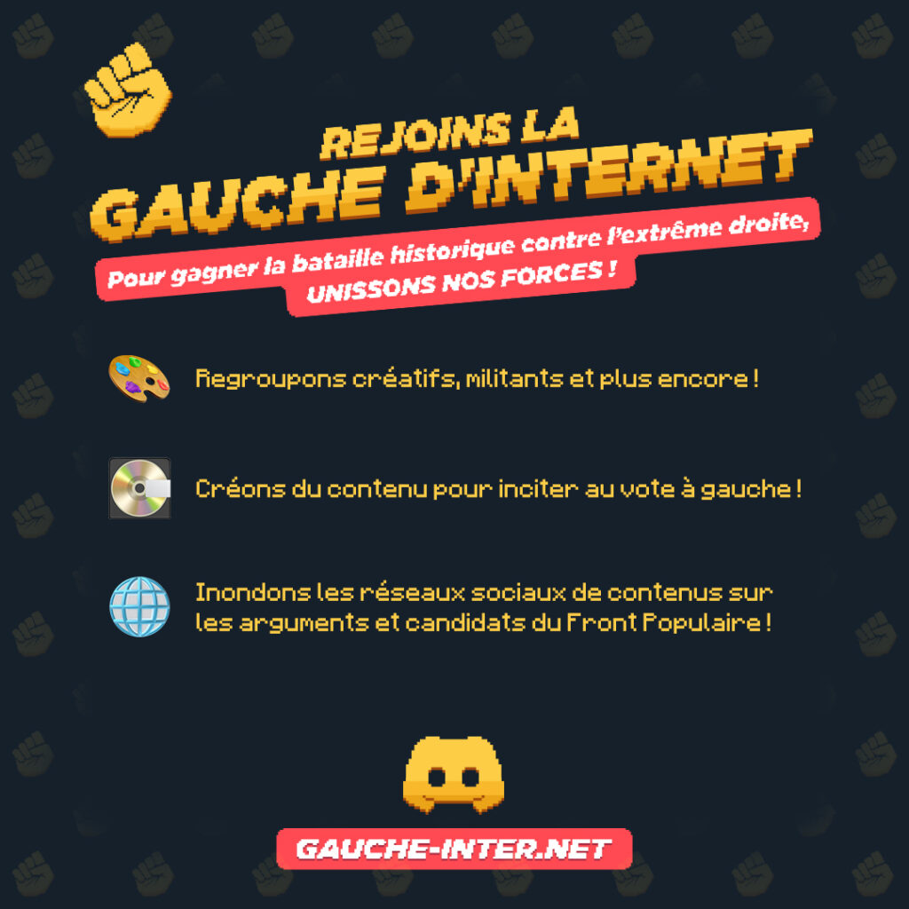Source : La Gauche d'Internet Source : La Gauche d'Internet