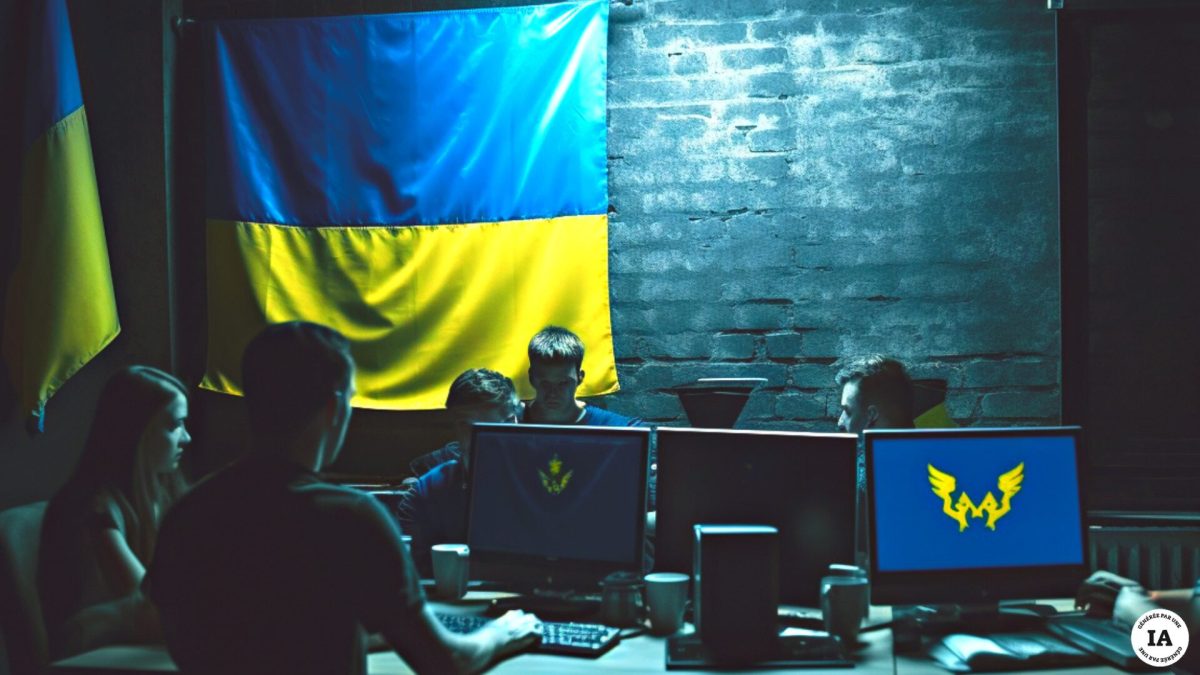 L'Ukraine harcèle également la Russie avec des cyberattaques. // Source : Numerama avec Midjourney L'Ukraine harcèle également la Russie avec des cyberattaques. // Source : Numerama avec Midjourney
