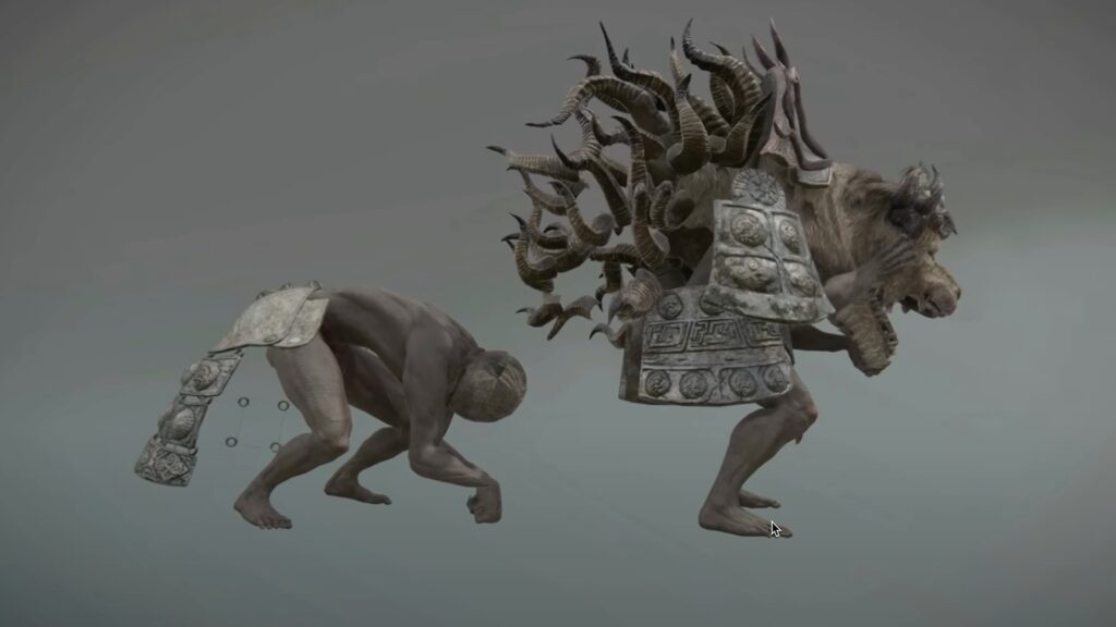 Ce qui se cache sous le lion dansant d'Elden Ring // Source : Capture YouTube Ce qui se cache sous le lion dansant d'Elden Ring // Source : Capture YouTube